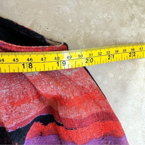 Free People Painted Stripe Mini Sleeveless Trapeze Swing Womens Size XS Colorful - Picture 10 of 14